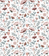 OCEAN FIELD - Papier peint enfant - Motif fleurs de l'océan
